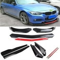 thumbnail image 7 of EastVita Front Bumper Lip Spoiler for 1.9M/6.2FT Wide Cars, Side Skirt Splitter Kit Sturdy ABS Side Skirts Lip, Chin Spoiler Diffuser Protector, Front Bumper Lip Body Kit Bright, 7 of 7