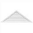 thumbnail image 3 of Ekena Millwork GVPTR68X2002SF Triangle Surface Mount PVC Gable Vent, 68"W x 19.875"H, Factory Primed White, 3 of 4