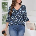 thumbnail image 3 of LiMoi Womens T Shirts Cotton Loose Fit Three Quarter Length Sleeve Tops for Women Plus Size T Shirts Women Womens T Shirts Graphic Plus Size my order, 3 of 6
