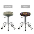thumbnail image 3 of Uemuo Colorful Cats Pattern Round Bar Stool Seat Covers Washable Stool Cushion Slipcover Elastic Bar Chair Covers-12 inch, 3 of 7
