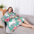 thumbnail image 5 of Oversized Wearable Blanket Hoodie,Schnauzer Dogs Sherpa Blanket Hoodie with Super Pockets,Super Warm Fuzzy Pullover for Women & Men, 5 of 6