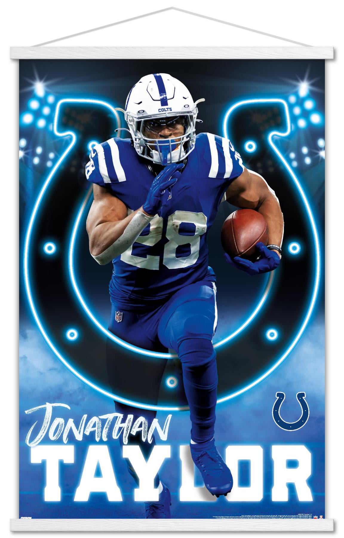 NFL Indianapolis Colts - Jonathan Taylor 22 Wall Poster with Magnetic  Frame, 22.375' x 34' 