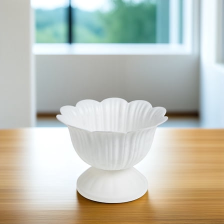 LITINKIMI 1Pcs 18x5.3in White PP Flower Pot for Wedding Ceremony and Party