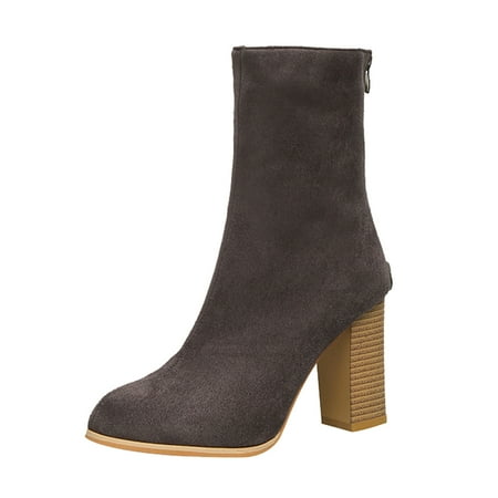 

New Fashion Warm Female Boots Womens Fashion Characteristic Shoes Platform Mid-Length Boots Boots Zipper Ankle Boots