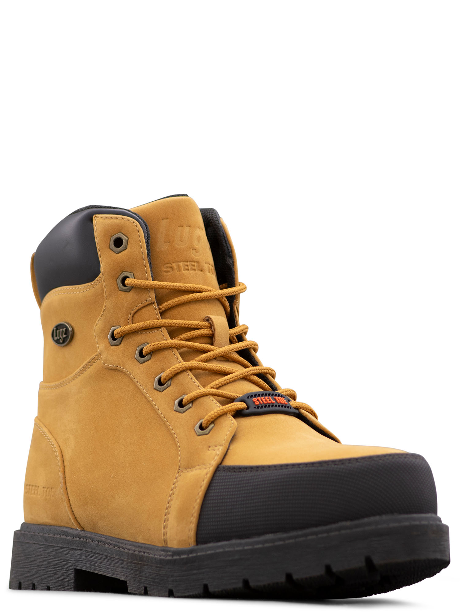 Lugz Work Men's Steel Toe Water Resistant Fortress Work Boots, Wide Available