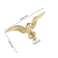 thumbnail image 2 of TEHAUX Flagpole Ornament Eagle Shape Plastic Golden 1Pack for Adults, 2 of 6