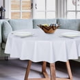 thumbnail image 2 of Clear Plastic Round Tablecloth Vinyl PVC Table Cloth Protector Oil Spill Proof Wipe Clean Table Cover for Dining Tables Parties Camping Crystal Clear, 2 of 7