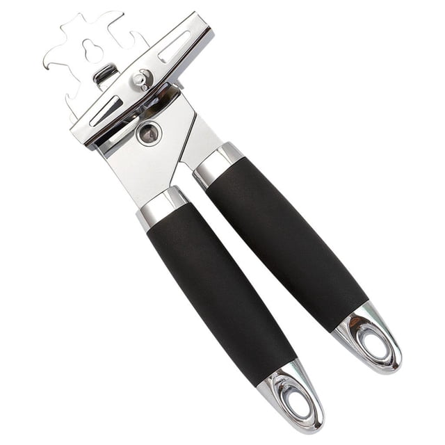 abrelatas de material acero inoxidable, abridor de botellas antideslizante manual funciones profesion , herramienta de cocina Magideal abrelatas