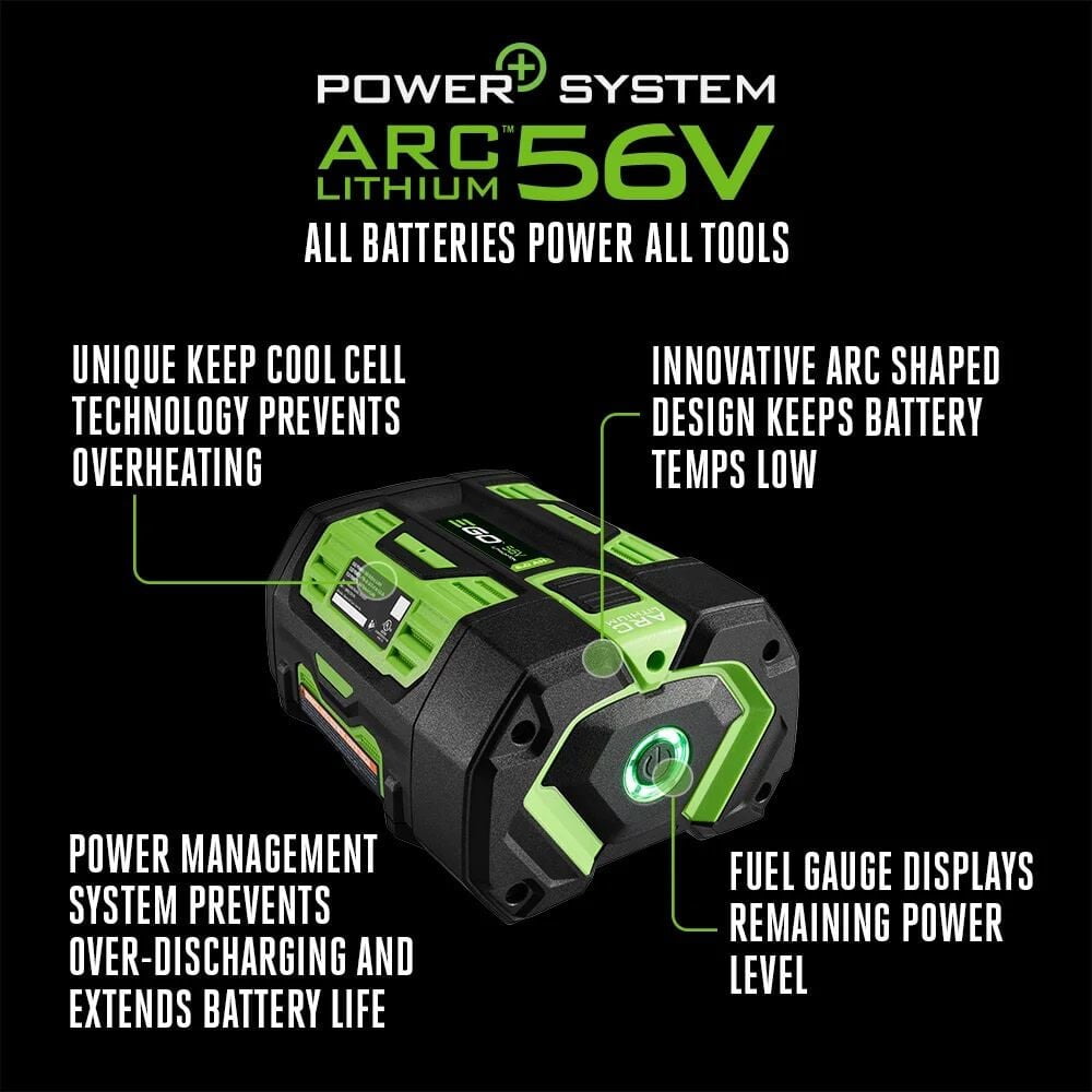 Ego Power+ 56V 6Ah Lithium Ion Power Tool Battery Pack With Fuel Indicator