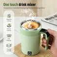 thumbnail image 3 of Electric Coffee Mug, Automatic Magnetic Stirring Cup with Temperature Display, Rechargeable Self Mixing Stainless Steel Tumbler, Portable LCD Auto Blender Gift White, 3 of 7