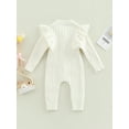 thumbnail image 5 of Elippeo MaBaby Winter Fall Baby Romper 3M 6M 12M 18M Newborn Infant Baby Boy Girl Knit Clothes Warm Long Sleeve Ruffle Jumpsuit Soft Clothing, 5 of 10