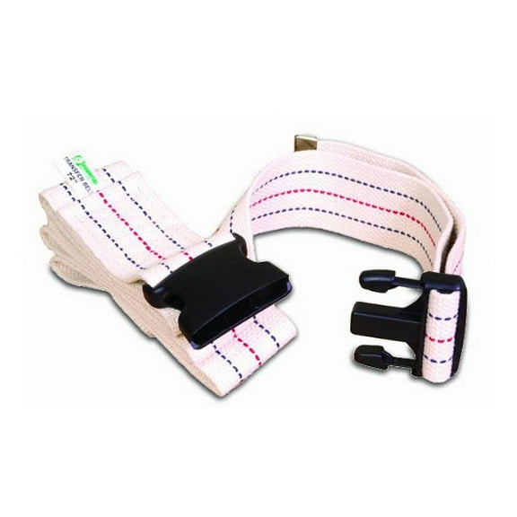 Essential Medical Supply Gait Belt with Plastic Buckle 72 Inch, 1 Ea, 2 Pack