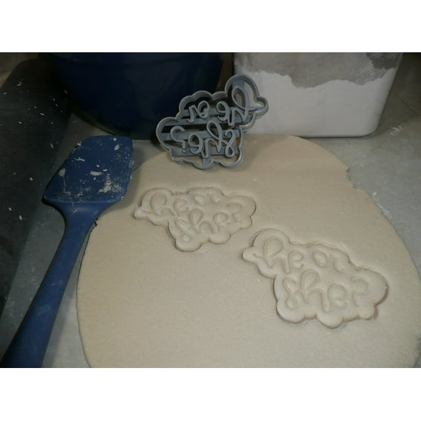 Putters or Pearls Gender Reveal Baby Shower Set of 3 Cookie Cutters USA