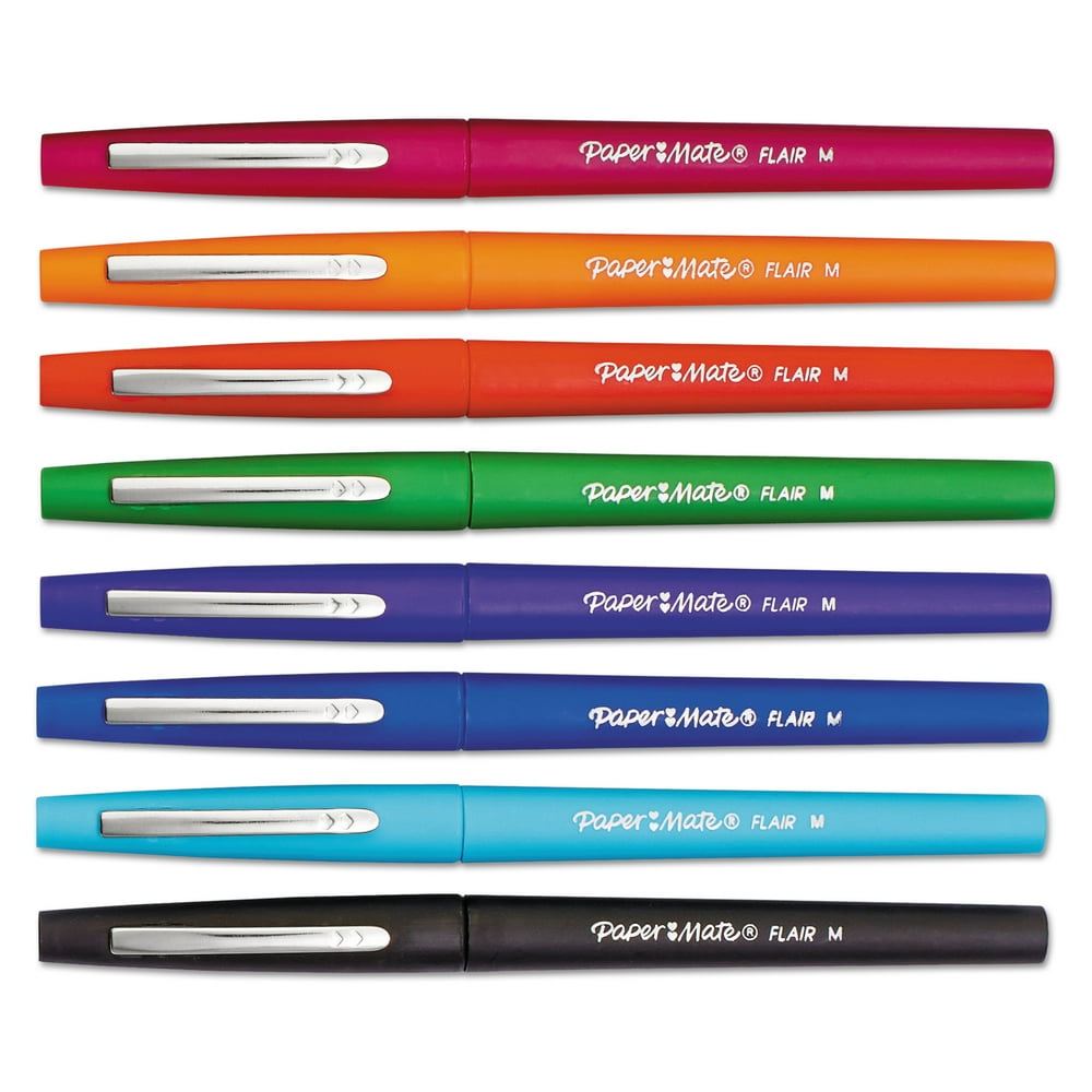 Paper Mate® Flair® 8Color Fashion Pen Set, Pouch