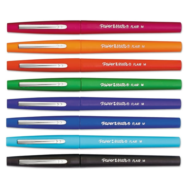 Paper Mate Flair 8 Color Fashion Pen Set Pouch Walmart Com Walmart Com