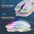thumbnail image 3 of Dsscvnef 2.4G Wireless Mouse Built-in 600mAh Rechargeable Battery 2400DPI Adjustable Office Home Ergonomic Computer Mouse, 3 of 8