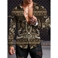 thumbnail image 1 of Camisa de manga larga de estilo étnico personalizada, tendencia de otoño, ropa para hombre, camisa de manga larga con solapa retro para hombre, camisa grande con botones, 1 of 6