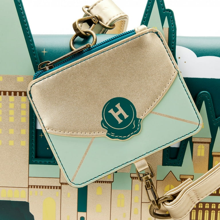 Harry Potter Golden Hogwarts Crossbody Bag by Loungefly Walmart