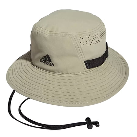 Men's adidas Victory 4 Bucket Hat Color: Feather Gray Black Size: S/M