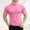 A563 Pink, variant on Mens Mock Neck Short Sleeve T Shirt Muscle Fit Athletic Performance Compression Tee Quick Dry Stretchy Workout Gym Base Layer Running Sports Shirts