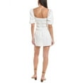 thumbnail image 2 of Onia womens  Air Smocked Linen-Blend Mini Dress, l, White, 2 of 3