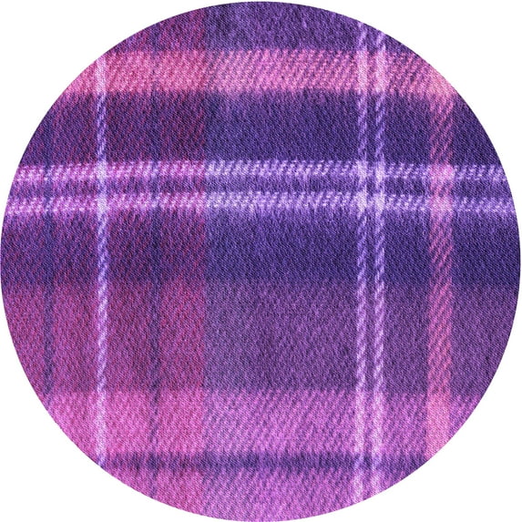 Ahgly Company Machine Washable Indoor Square Transitional Crimson Purple Area Rugs, 3' Square
