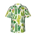 thumbnail image 4 of Camisa hawaiana con estampado 3D navideño para hombre, camisas de playa con plantas para vacaciones de verano, camisa hawaiana de manga corta con botones, camiseta de calidad superior, 4 of 5