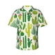 thumbnail image 3 of Camisa hawaiana con estampado 3D navideño para hombre, camisas de playa con plantas para vacaciones de verano, camisa hawaiana de manga corta con botones, camiseta de calidad superior, 3 of 4