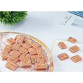 thumbnail image 3 of Crocon Peach Moonstone Rectangle Shape Gemstone Runes with Elder Futhark Alphabet Engraved 25 pcs Rune Set Crystal Divination Metaphysical Healing Chakra Reiki Runes Set with a Pouch Size : 20-25mm, 3 of 6