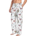 thumbnail image 2 of Uemuo Funny Chicken Pattern Men's Wide Leg Palazzo Lounge Pants with Pockets Light Weight Loose Comfy Casual Pajama Pants-XX-Large, 2 of 9