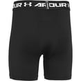thumbnail image 5 of Under Armour Big Boys' UA HeatGear  Armour Fitted Shorts    Small Black, 5 of 5