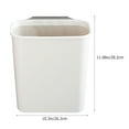 thumbnail image 2 of FONDOTIN Dustbin For Kitchen Cabinet White Plastic Hanging 1Pack, 2 of 8