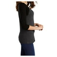 thumbnail image 3 of Yellow Rooster Women's Perfect Tri 3/4-Sleeve Female Raglan T-Shirt Black/ Black Frost 3XL, 3 of 6