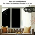 thumbnail image 3 of Black Opaque Privacy Window Film Black Glass Window Film Sticker Fully Blackout Anti-Uv Self-Adhesive Blackout 100% Home Office Privacy Protection, 3 of 7