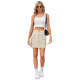 thumbnail image 1 of Vestido Vaquero con Minifalda Cargo para Mujer con Bolsillo Caqui Superficial M, 1 of 9