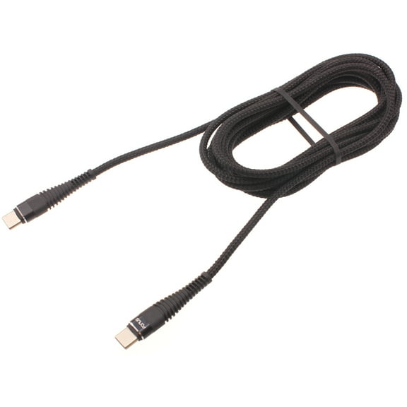 Type-C to USB-C 10ft PD Cable for CAT S62 Phone - Charger Cord Power Wire Sync Braided Fast N1P