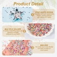 thumbnail image 3 of Uxcell 1.94oz(55g) Confeti de Purpurina en Forma de Estrella, 3mm Purpurina para Manualidades, Confeti Láser para Manualidades, Uñas y Decoración de Fiestas de Bodas y Festivales, Blanco Sólido, 3 of 7