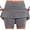 *Gray, variant on ClodeEU Women's High Waisted Tennis Skort,Quick Dry Athletic Skirt with Built-in Shorts,Running Skort with Pockets Orange,Women's Plus M