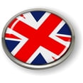thumbnail image 2 of BestLicensePlateFrames Union Jack United Kingdom Flag 3D Domed CAR Emblem Badge Sticker Chrome Metal Round Bezel, 2 of 5