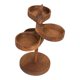 thumbnail image 2 of Organizador de joyas, soporte de madera para joyas, estante redondo para guardar maquillaje y pendientes. Marrón, 2 of 9