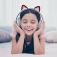 thumbnail image 3 of 1 Pair Accessories Headphones Decor Detachable Decoration Headset Attachment Cat Ears BLACK, 3 of 8