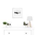 thumbnail image 2 of Handshake Greeting Arms Black White 8X8 Inch Square Wooden Framed Wall Art Print Picture with Mount, 2 of 4