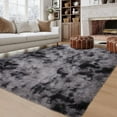 thumbnail image 3 of Hasoo 9' x 12' Large Area Rug High-Pile Plush Shag Rug Perfect for Living Rooms, Bedrooms, Dining Rooms, Dark Grey, 3 of 8