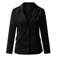 thumbnail image 3 of Casual Blazers for Women 2025 Long Sleeve Single Notch Lapel Collared Business Casual Work Office Jacket, 3 of 6