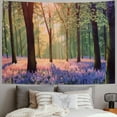 thumbnail image 2 of PRATYUS Spring Morning Sunlight Through Green Trees Tapestry Home Decor ChloropLastid Forest Sunshine Nature Landscape Aesthetic Tapestry Wall Hanging Decor for Room Multi Size Painting, 2 of 6