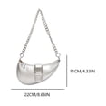 thumbnail image 2 of Bolso Hombro para Mujer Cadena PU Color Sólido Cruzado Al Aire Libre, 2 of 7