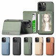 thumbnail image 3 of Funda para portatarjetas Flip Clip para teléfono celular PU Ranuras para tarjetas Funda magnética a prueba de golpes para iP14 Pro Zhivalor CPB-SSW1058-5, 3 of 5