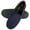 Navy, variant on Men's Moccasin Slipper House Shoe With Indoor Outdoor Memory Foam Sole Fresh Iq Odor Protection