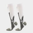 thumbnail image 2 of Chaussettes de Soccer Confortables Respirantes Anti-Humidité Bas de Football Tube Moyen Extensibles Sport Extérieur Escalade Randonnée Blanc>TTG, 2 of 8