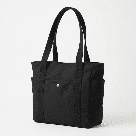 Large Capacity Canvas Tote Bag, Simple Commuter Shoulder Bag for Work, Shopping